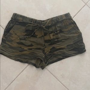 Camo Linen Shorts